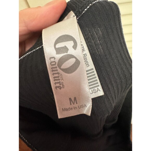 GO COUTURE Strapless Wide Leg Jumpsuit sz M - Picture 4 of 6